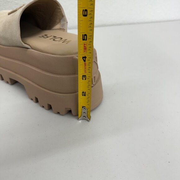 Naked Wolfe December Suede Leather Platform Mules Slides Shoes Womens 10 Euro 40 - Picture 9 of 9